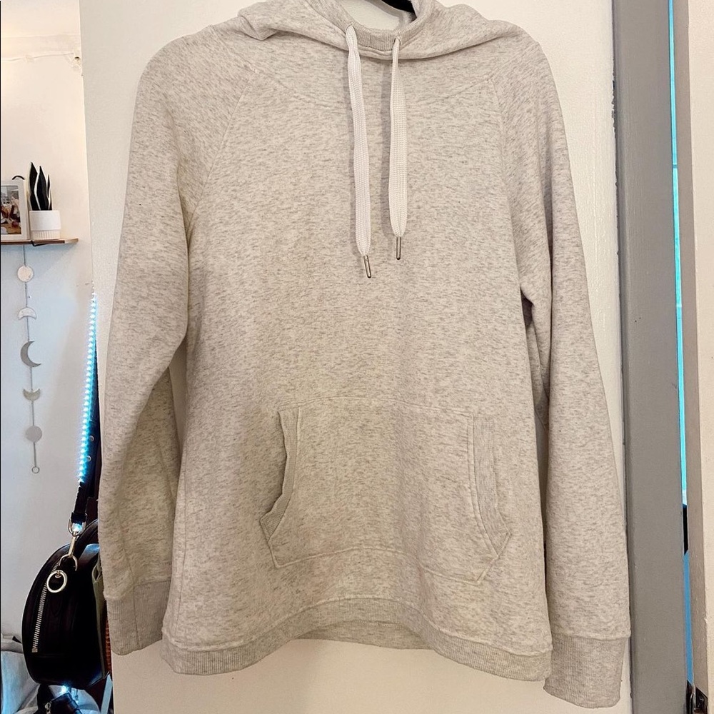 Heather grey athletic hoodie